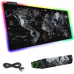 Podświetlana podkładka pod myszkę gamingowa rgb led xxxl
