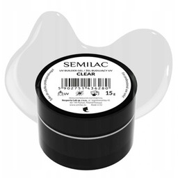Semilac Builder Gel Clear, żel budujący do paznokci,
