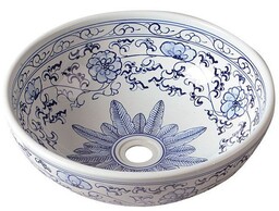 PRIORI umywalka ceramiczna, średnica 41 cm, biała