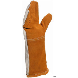 TERK400 - RĘKAWICA SPAWALNICZA DWOINY SKÓRZANA, GRZBIET ALUMINIZOWANY