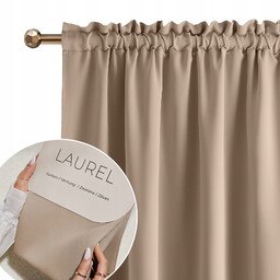 Zasłona gotowa zaciemniająca na taśmie żabki 180x280 Laurel