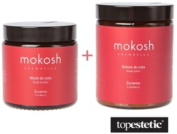 Mokosh Body Butter + Body Balm Cranberry ZESTAW