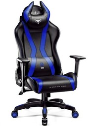 DIABLO CHAIRS Fotel X-Horn (L) Czarno-niebieski