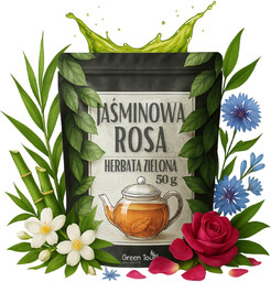 Jaśminowa Rosa 50 g herbata zielona z jaśminem,