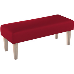 Ławka, czerwony, 100 x 40 x 40 cm,