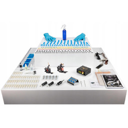 Komplet Zestaw Maszynki Tatuażu 50 igieł Kartridże