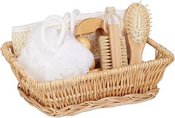 Relaxdays Home Spa 6-częściowy kosz prezentowy z masażem