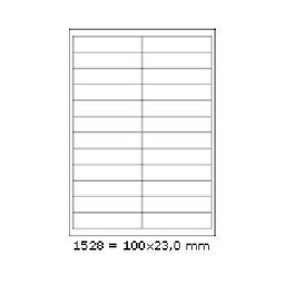Samoprzylepne etykiety 100 x 23 mm, 24 etykiet,