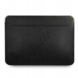 Guess Sleeve GUCS13PUSASBK 13" czarny/black Saffiano Script