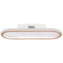 Plafon LED 25W Owalny Złoty Angelo 40cm ABR-PLKO-25W-40CM-CCT