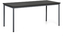 Stół jadalniany TRIVIA, 160x80 cm, ciemnoszara podstawa, wenge