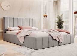 Łóżko tapicerowane SF1069 140x200 Welur Szary