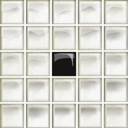 Płytka ścienna mozaika szklana UNIVERSAL white-black A new