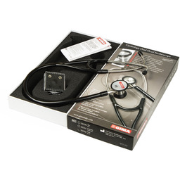 GIMA CLASSIC Y BLACK Stetoskop kardiologiczny, głowica stalowa,