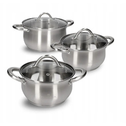 Zwieger Virtu zestaw 3 garnków z pokrywkami 6