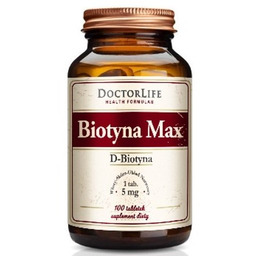 Doctor Life Biotyna Max D-Biotyna 5mg suplement diety