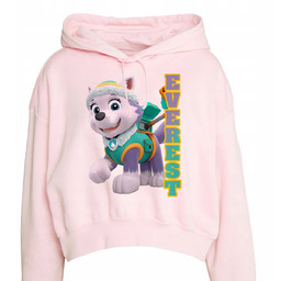 BLUZA KRÓTKA RÓŻOWA Z Kapturem Do Szkoły Psi