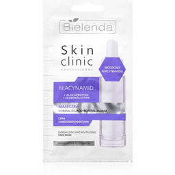 Bielenda Skin Clinic Professional, niacynamid, maseczka normalizująco-rewitalizująca, 8g
