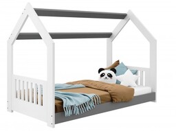 Łóżko Domek dziecięce 160x80 dla dzieci białe D2E