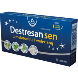 Destresan Sen z melatoniną i walerianą, 30 kapsułek