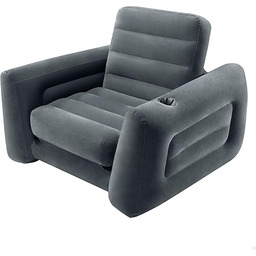 Intex Dmuchany Fotel, Szary, 117 x 224 x