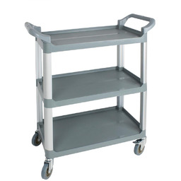 Nisbets Essentials Wózek kelnerski 3-poziomowy, z tworzywa sztucznego