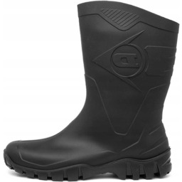 DUNLOP MĘSKIE KALOSZE WSUWANE CZARNE LOGO 47 ŻNF
