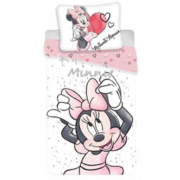 Pościel bawełniana 140x200 Myszka Mini 6060 Minnie Mouse