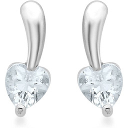 Carissima Gold Woman Drop Earrings 9ct White Gold