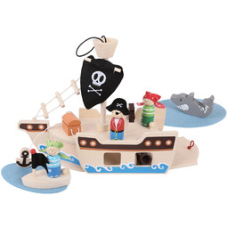 Bigjigs Toys, mini statek piracki