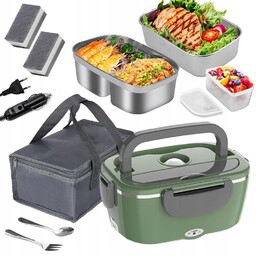 Elektryczny Lunch Box Podgrzewany 1500ML 100W Stal Nierdzewna