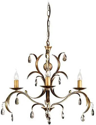 Żyrandol kryształ LILY LL3 ANT BRZ Elstead
