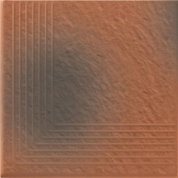 Klinkier stopnica SHADOW RED narożny structure mat 30x30