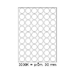 Samoprzylepne etykiety 30 x 30 mm, 54 etykiet,