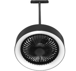 Lampa magnetyczna na szynę + wentylator na pilota