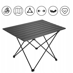 Stół Plażowy Składany Aluminiowy Lekki Przenośny Kemping Wododporny