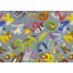 Dywan Szary Alfabet Do Pokoju Dziecka Dzieci Literki