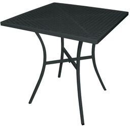 Bolero Stolik ogrodowy czarny 70x70x(H)71cm I Bolero
