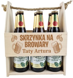 Nosidełko na piwo Skrzynka Na Browary Taty Prezent