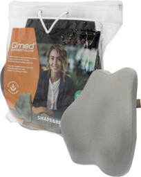 Poduszka lędźwiowa o ergonomicznym wyprofilowaniu z paskiem mocującym