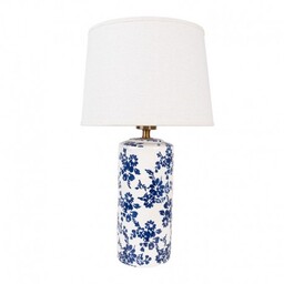 Ceramiczna Lampa Stołowa w Kwiaty C Clayre &