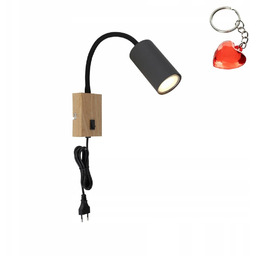 Kinkiet z włącznikiem do sypialni GU10 25W Robby