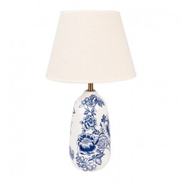 Ceramiczna Lampa Stołowa w Kwiaty D Clayre &