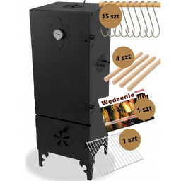 Zestaw Wędzarnia Ogrodowa Spawana Wędzarka Stalowa Metalowa Polski