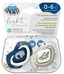 CANPOL BABIES Smoczek silikonowy symetryczny 0-6m SLEEPY KOALA,