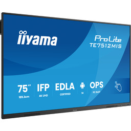 Monitor interaktywny iiyama TE7512MIS-B4AG 75" VA DLED 4K