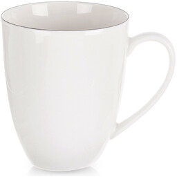 Kubek porcelanowy biały DECORA 390 ml
