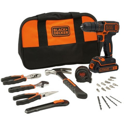 Black&decker Wiertarko-wkrętarka akumulatorowa 18V BDCDC18HTSA-QW Black & Decker