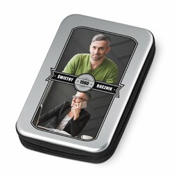 Narzędzia w etui zestaw z kolażem zdjęć