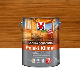 V33 Lazura ochronna POLSKI KLIMAT impregnująco-dekoracyjna tek 5L